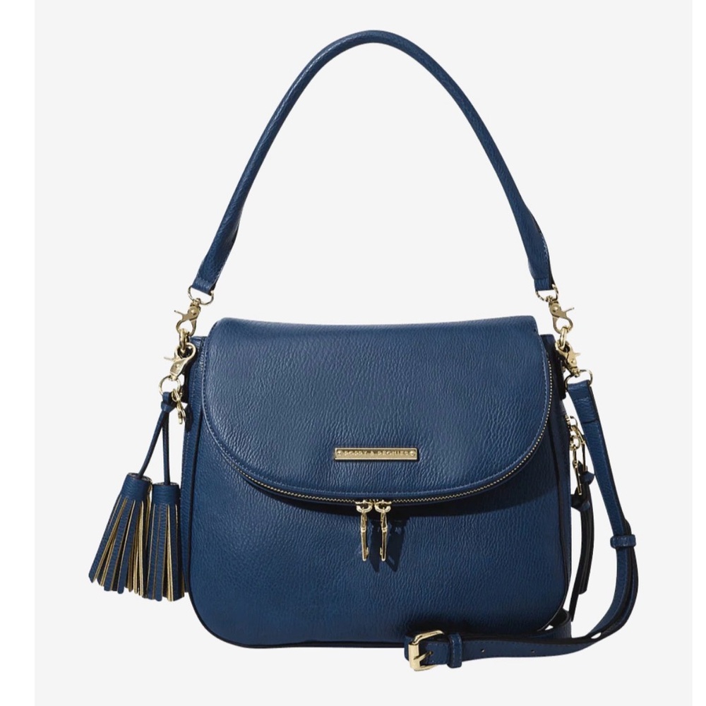 Poppy & Peonies Downtown Crossbody Navy